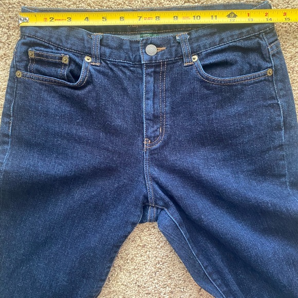 Lauren Ralph Lauren Jeans Bootcut sz 4 Dark Wash - Picture 8 of 11
